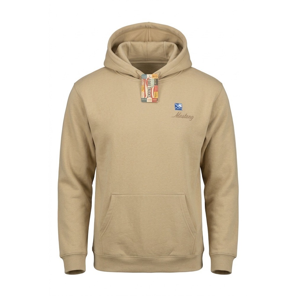 Ford Road Trip Mens 1967 Mustang Graphic Hoodie Tan Khaki Large NWT
